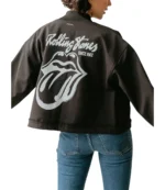 The Rolling Stones Black Varsity Jacket