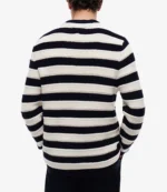 Travis Kelce Cleveland Guardians Game Striped Crochet Sweater For Unisex