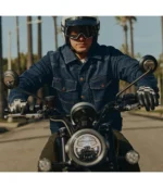 Triumph Jax Blue Denim Riding Jacket For Unisex