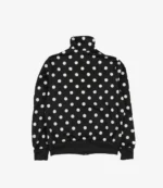 Vintage Polka Dot Satin Black And White Track Jacket