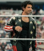 WWE 2026 WrestleMania 42 Joe Jonas USA Black Leather Jacket