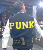 WWE CM Punk Steiner Bros University of Michigan Varsity Jacket