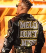 WWE SmackDown 2026 Carmelo Hayes Chained Melo Don’t Miss Black Leather Jacket