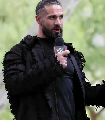 Unisex WWE WrestleMania 42 Kickoff Show Seth Rollins Black Jacket