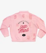 Yellowstone Beth Dutton State of Mind Pink Denim Jacket