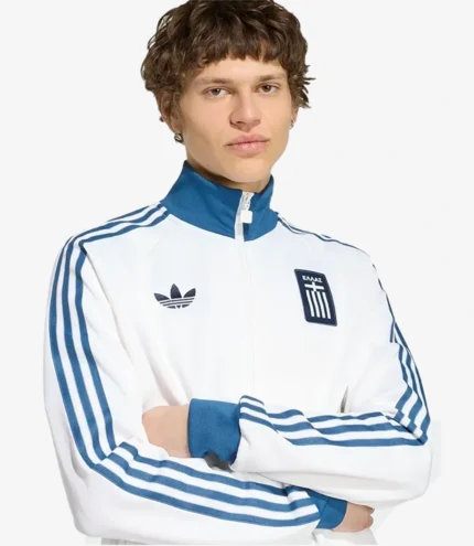 2026 Adidas Greece White Track Jacket