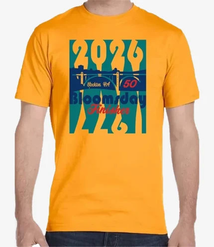 50th Anniversary Bloomsday 2026 Finisher Yellow T-Shirt For Unisex
