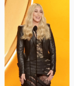 68th GRAMMY Awards 2026 Cher Black Leather Jacket 1