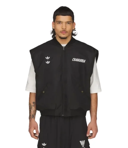 Unisex Adidas x Willy Chavarria 2026 Black Padded Vest