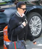 Anne Hathaway 2026 Arsenal Gunners Wool Varsity Jacket For Unisex