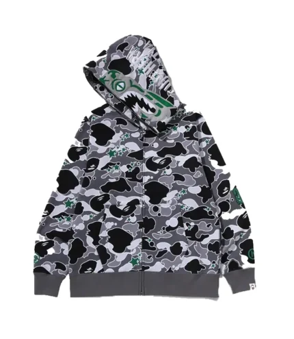 BAPE x Hidden 2026 STA Camo Tiger Full Zip Fleece Hoodie
