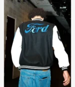 Cade Cunningham Custom Ford Wool & Leather Varsity Jacket
