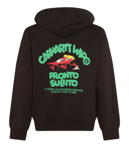 Carhartt WIP Logo Print Zip Up Hoodie 3