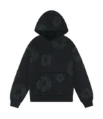 Denim Tear Mono Cotton Wreath Hoodie Black For unisex