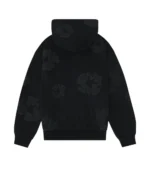 Denim Tear Mono Cotton Wreath Hoodie Black