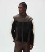 &Kin Combo Leather Avari Moto Jacket