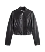 Women's Lisa for Kith Nikita Monogram Leather Zip Top