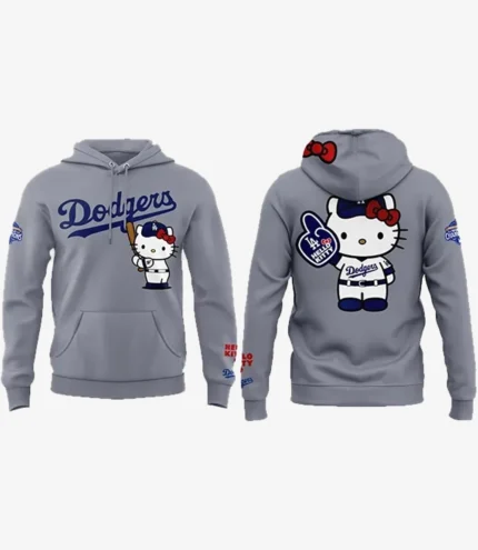 Los Angeles Dodgers 2026 Hello Kitty Night Hoodie