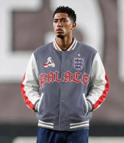 Unisex Nike England x Palace Grey Varsity Jacket 2026