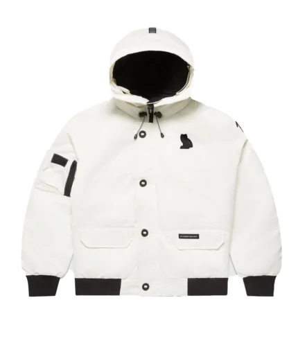 Unisex OVO Canada Goose Chilliwack White Bomber Owl Jacket