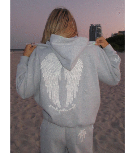 Pink Palm Puff Miami Cloud Club Hoodie 2