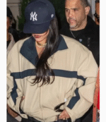 Rihanna SAINT LAURENT Cream Jacket 1