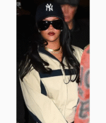 Rihanna SAINT LAURENT Cream Jacket 3