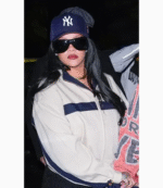 Rihanna SAINT LAURENT Cream Jacket 4
