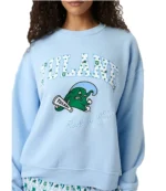Unisex Rollar Rabbit Tulane Greenwave Andie Crewneck Fleece Sweatshirt