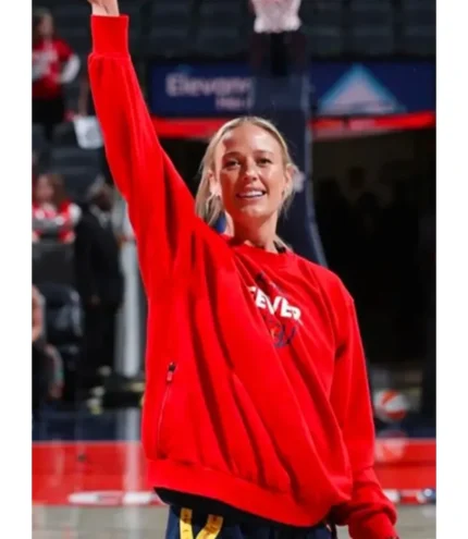 Unisex Sophie Cunningham INDIANA FEVER Red Sweatshirt