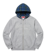 Supreme X Bieber Heather Grey Hoodie 1