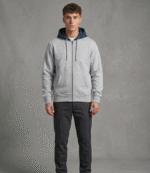 Supreme X Bieber Heather Grey Hoodie 3