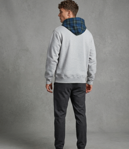 Supreme X Bieber Heather Grey Hoodie 4