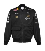 Unisex T1 2025 Worlds Uniform Black Bomber Jacket