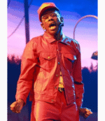 Tyler The Creator Grammy 2026 Red Leather Jacket 2