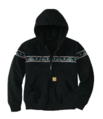 50th Anniversary Carhartt Montana Aztec Black Active Jacket For unisex