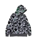 BAPE x Hidden 2026 STA Camo Tiger Full Zip Fleece Hoodie For Unisex