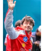 Charles Leclerc Miami Grand Prix Red & White F1 Jacket For Unisex