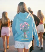 Oversized Lux Gift Giving in Blue Hoodie For Unisex