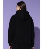 PINK Stars Black Oversized Hoodie For Unisex