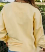 Sincerely Yours Yellow Crewneck Fleece Sweatshirt For Unisex