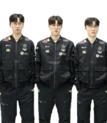 T1 2025 Worlds Uniform Black Bomber Jacket For Unisex