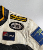 Vintage Suzuki MoviStar Racing Motorcycle Leather Jacket F1 4