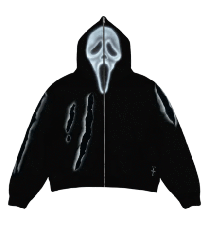 Don Toliver x Scream x CJ Full Zip Slasher Hoodie Black 1