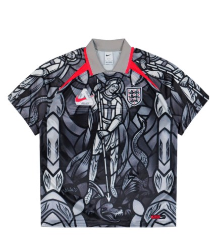 Palace X Nike England Dri-Fit Pewter Grey Football Jersey 1