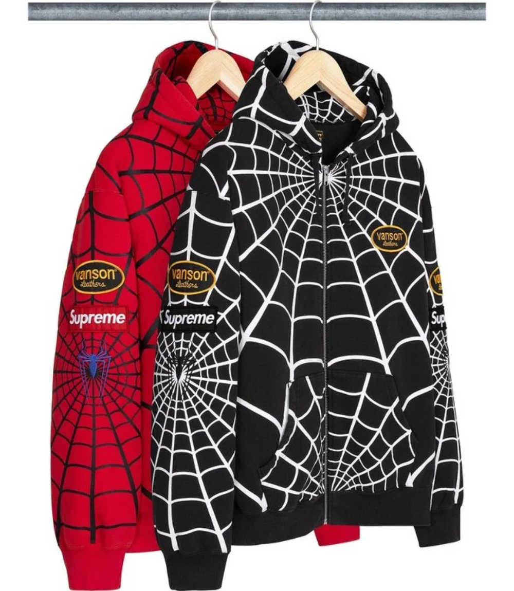 Supreme Spiderman Zip Up Hoodie 1 Supreme Spiderman Zip Up Hoodie 1