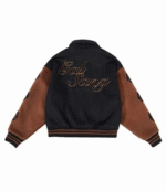 Gal Sang Varsity Black and Brown Jacket 2