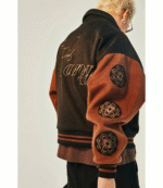 Gal Sang Varsity Black and Brown Jacket 4