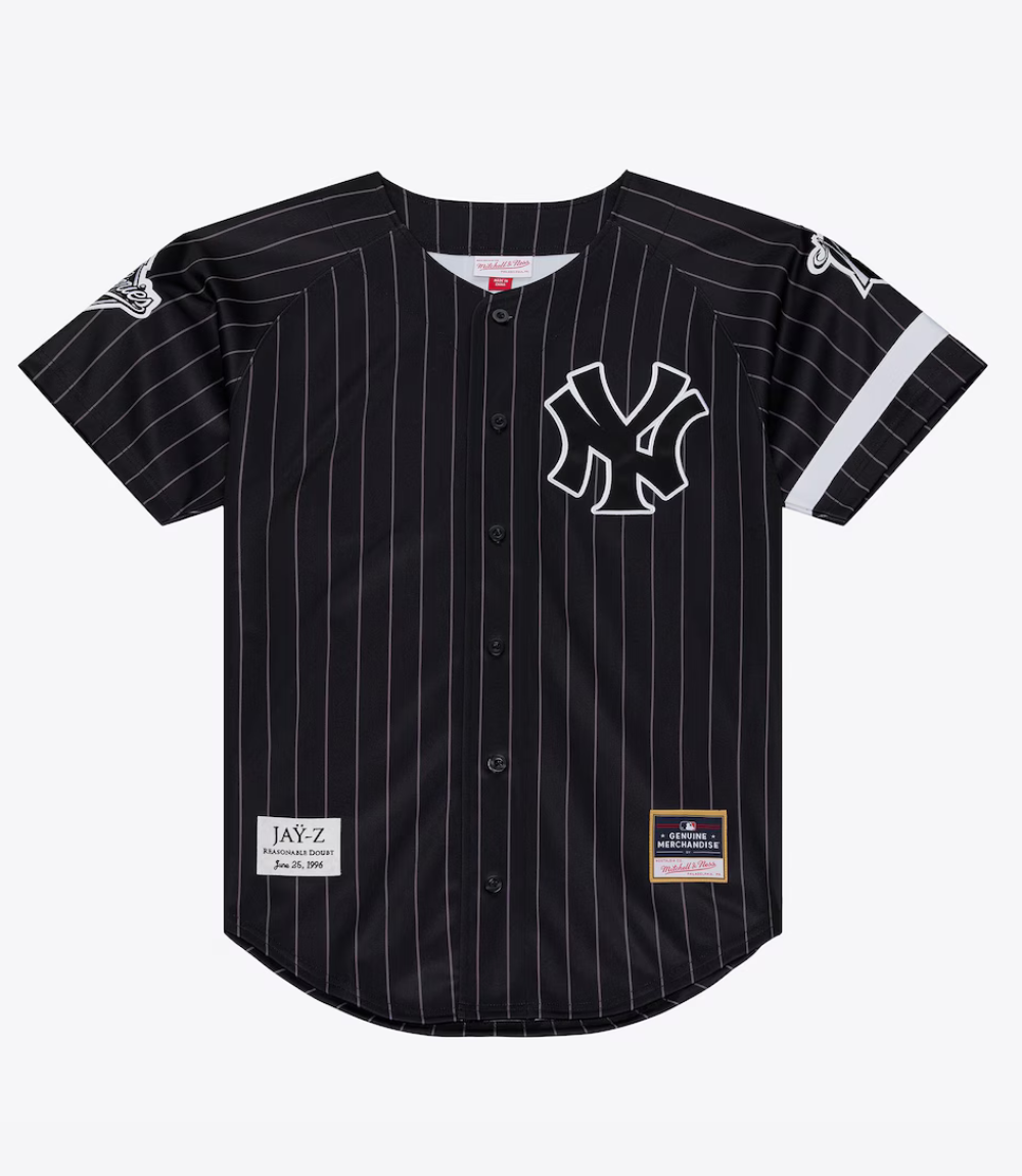 Jay-Z Reasonable Doubt x Mitchell & Ness x New York Yankees Jersey 1 Jay-Z Reasonable Doubt x Mitchell & Ness x New York Yankees Jersey 1