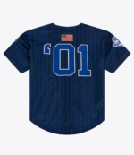 Jay-Z The Blueprint x Mitchell & Ness Navy Mesh Baseball Jersey 2